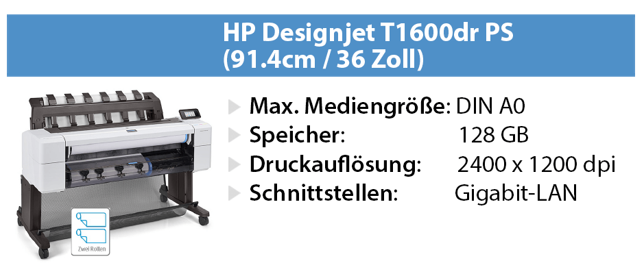 HP Designjet T1600dr PS
